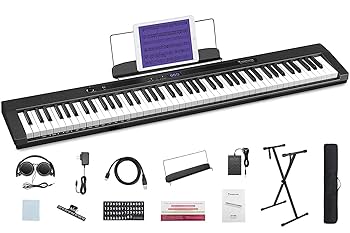 デジタルピアノ Starfavor 電子ピアノ キーボード 携帯型 Amazon | Starfavor電子ピアノ 88鍵盤 セミウェイテッド
